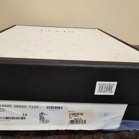 Gucci  Galassia Horsebit Platform Espadrille Wedge Sandals 39 Platin - Picture 3 of 8